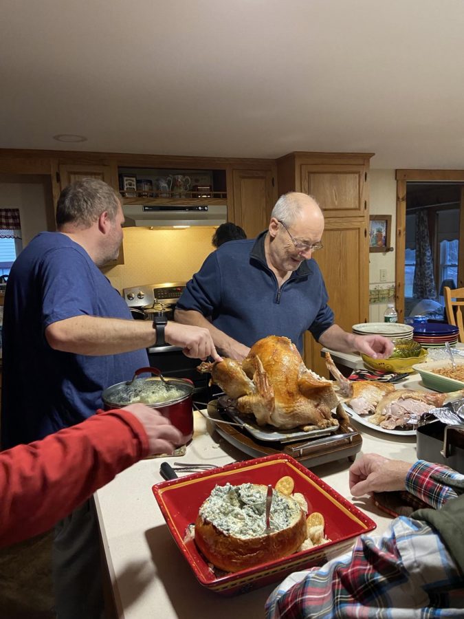 One of my familys Thanksgiving traditions is the carving of the turkey. 