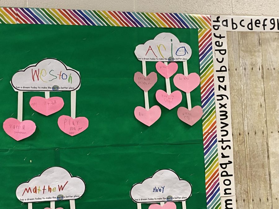 Hearts are beginning to appear on the bulletin boards and in the classrooms of BMU. 