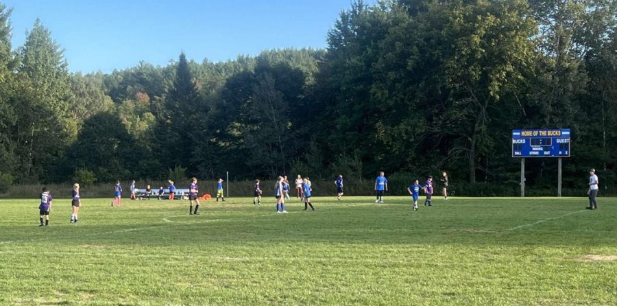 Bradford Elementarys Youth Soccer team defeats Blue Mountains 5/6 Co-Ed team on Wednesday September 21st, 2022.  The final score was 4-0.