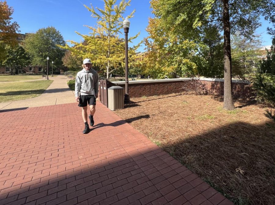 Blue Mountain Union Sophomore Kason Blood visits Vanderbilt University in Nashville, Tennessee on October 21, 2022. 