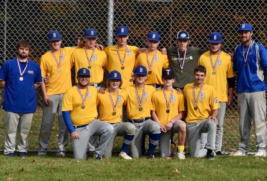 Bucks pose for a photo after winning their Fall Ball championship game Sunday afternoon