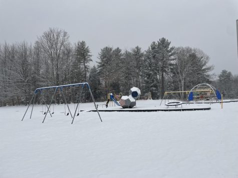 Blue Mountain playground with a fresh coat of snow on Wednesday November 16th.