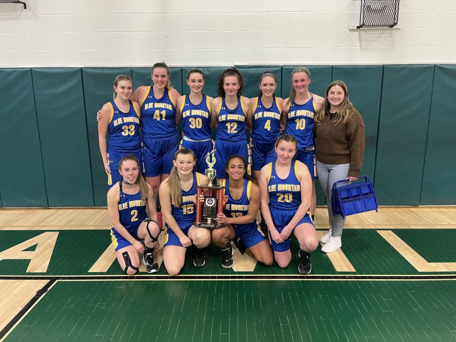 Blue Mountains Girls Varsity Basketball team claimed The Chrissy Perry Rotating Trophy when they defeated Danville 52-28 on Tuesday, January 24th.