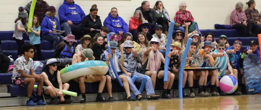 On Tuesday Night the BMU Student section went for a beach theme.