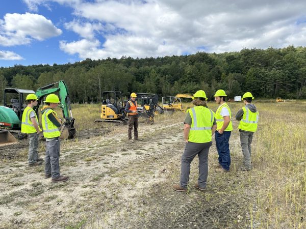 The Afternoon Heavy Equipment class at Riverbend Career and Technical Center is out running machinery in the pit on Wednesday, September 20th. 