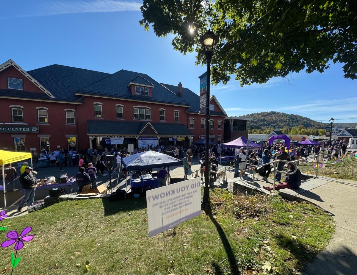 View of the hundreds of people and businesses supporting the Alzheimer's Association, and getting ready to start the walk on September 21st, 2025